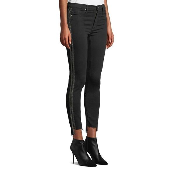 Black Orchid Denim - Black Orchid Off Step High Rise Emo Indie Miranda Skinny Jeans Jet Black Size 28